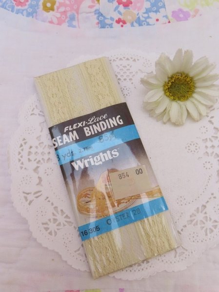 画像1: Seam Binding Lace Cream (1)