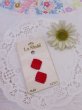 画像1: La Mode Square Red Button (1)