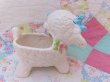 画像3: Blue Bow Lamb Planter (3)