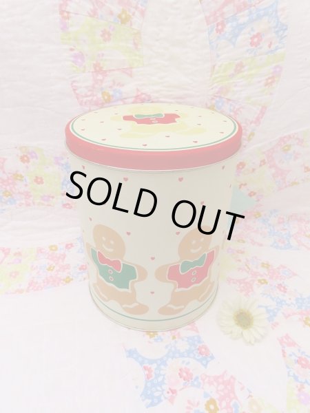 画像1: Heart&Gingerbread Tin Can (1)