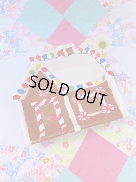 画像1: Gingerbread Light House Dish (1)