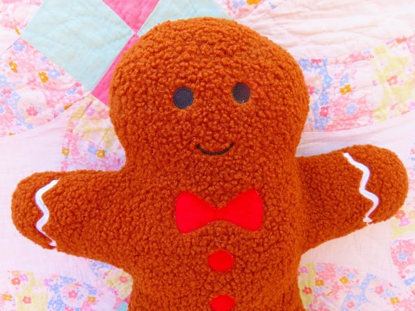 画像5: Pile Fleece Gingerbread Pillow Doll (5)