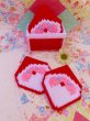 画像1: Plastic Canvas Santa Coaster (1)