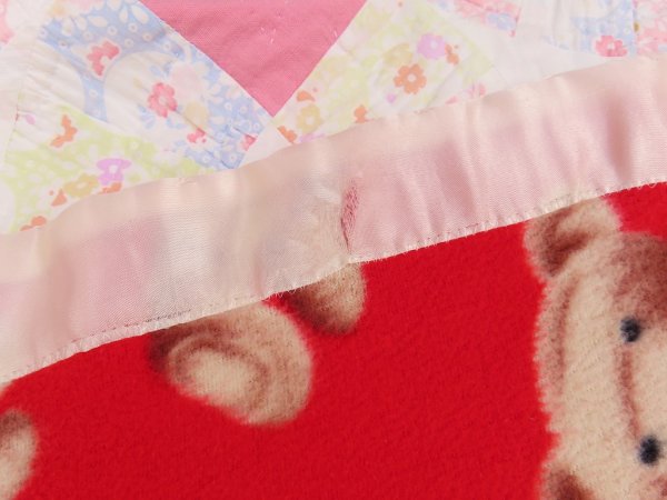 画像7: Teddy Bear Blanket Red (7)