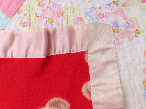 画像6: Teddy Bear Blanket Red (6)