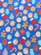 画像1: Gingerbread Blanket Blue (1)