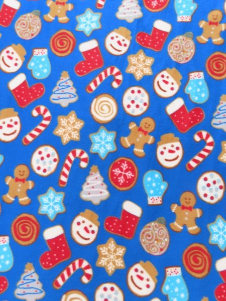 画像1: Gingerbread Blanket Blue (1)
