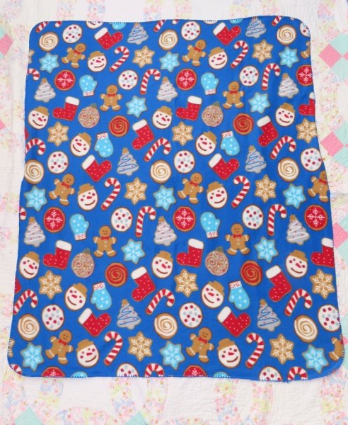 画像4: Gingerbread Blanket Blue (4)