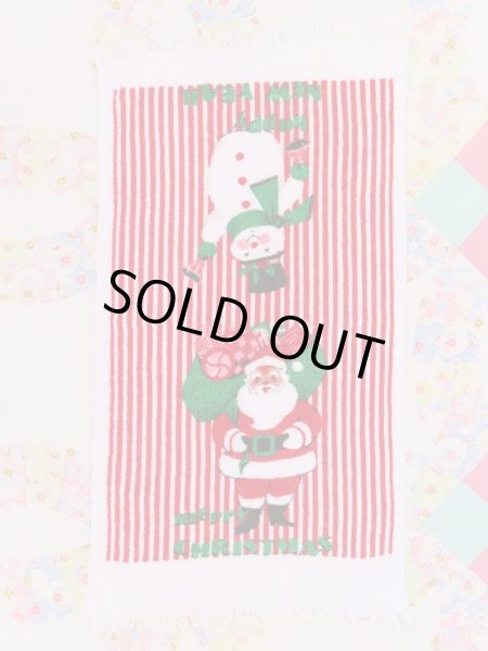 画像2: Santa&Snowman Stripe Towel (2)