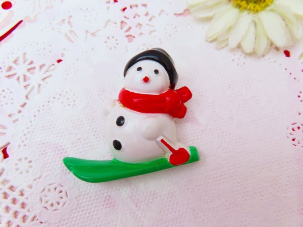 画像2: AVON Ski Snowman Pin (2)