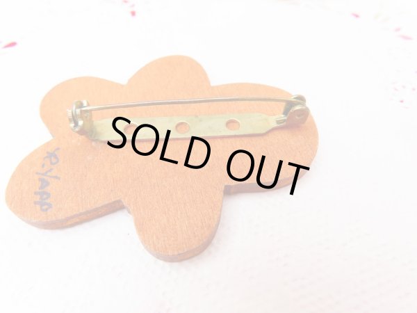 画像4: Wooden Gingerbread Pin (4)