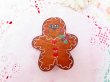 画像2: Wooden Gingerbread Pin (2)