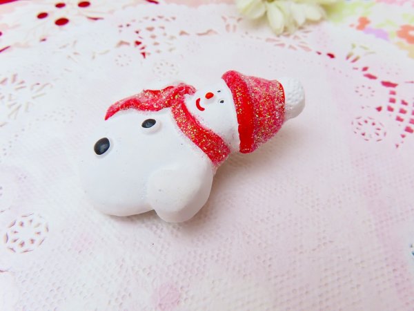 画像4: Glitter Snowman Pin (4)