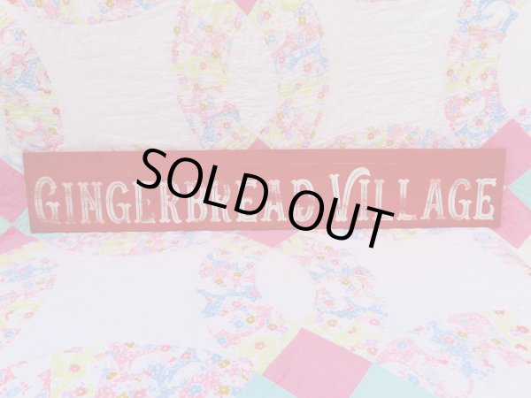 画像2: Gingerbread Village Wooden Sign (2)