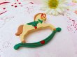 画像5: Christmas Rocking Horse Pin (5)