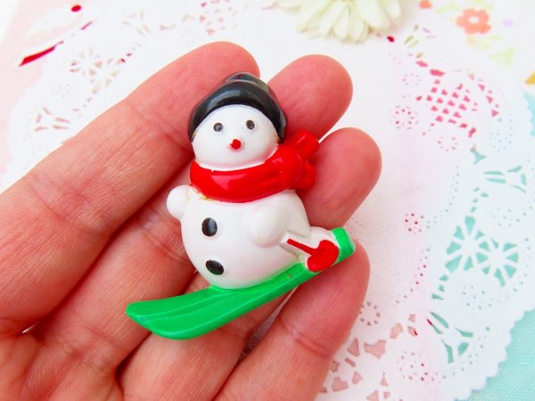 画像7: AVON Ski Snowman Pin (7)