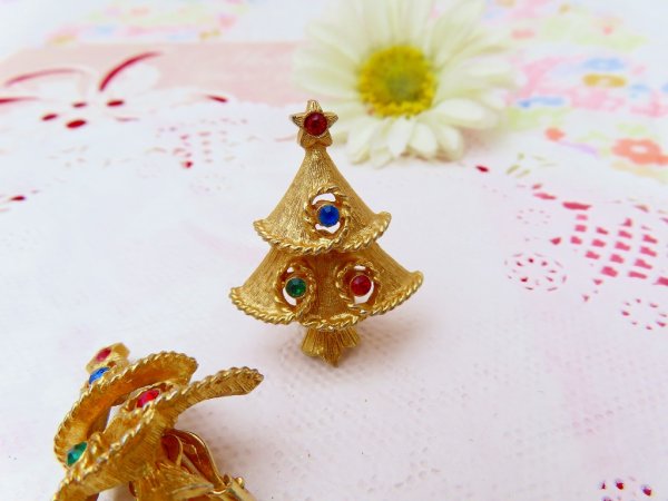画像6: JJ Gold Christmas Tree Clip Earring (6)