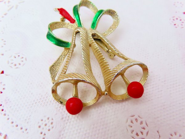 画像6: Christmas Bells Brooch (6)