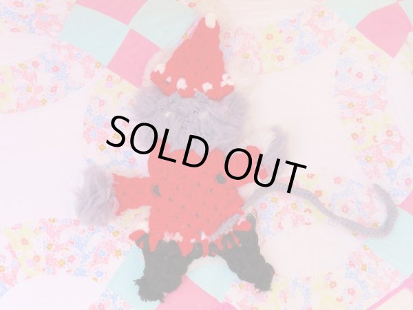 画像5: Santa Mouse Macrame Hanging (5)