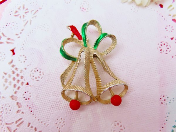 画像2: Christmas Bells Brooch (2)