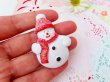 画像6: Glitter Snowman Pin (6)
