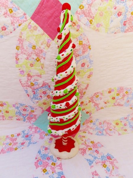 画像2: Clay Christmas Tree Red (2)