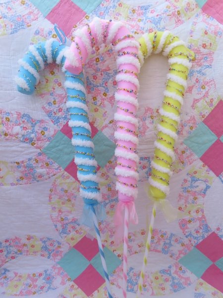 画像1: New Jumbo Candy cane Ornament  (1)