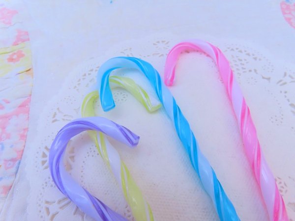 画像6: New Pastel Candy Cane Stick Set (6)