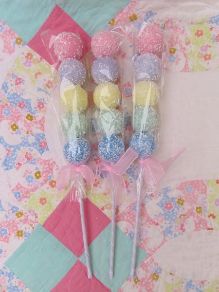 画像2: New Pastel Ball Stick Ornament (2)