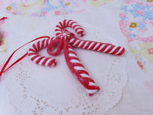 画像5: New Cross Candy Cane Bow (5)