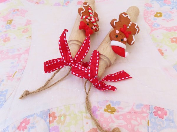 画像5: New Rolling pin Gingerbread Man (5)