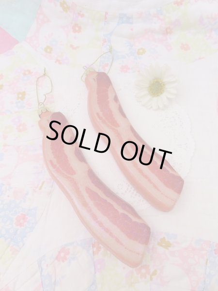 画像1: New Glass Ornament Bacon (1)