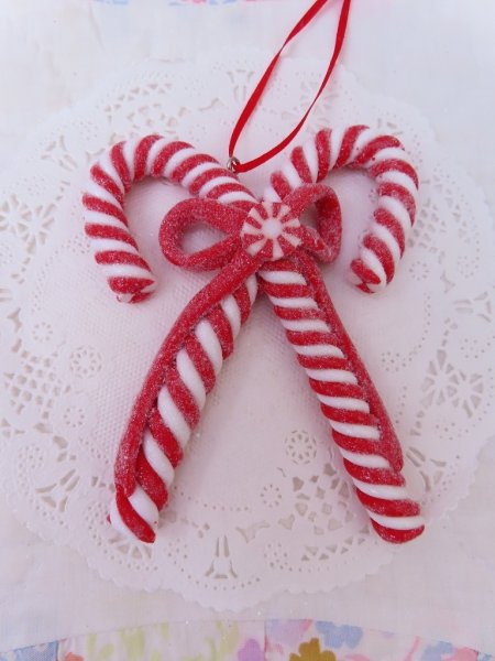 画像2: New Cross Candy Cane Bow (2)