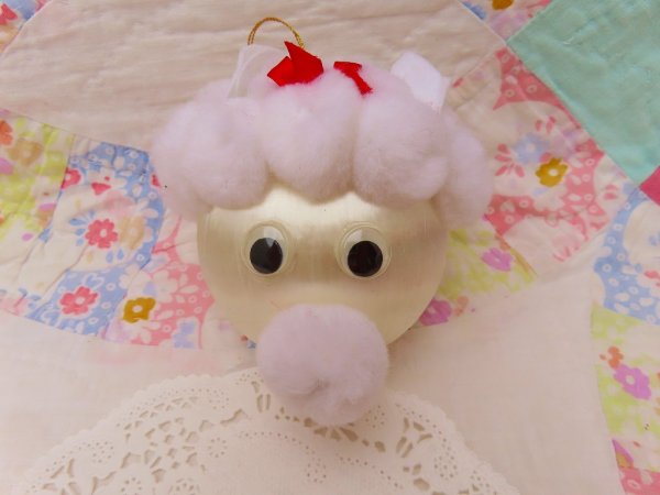 画像2: Silk Ball Lamb Ornament (2)