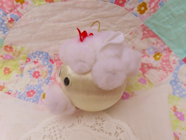 画像4: Silk Ball Lamb Ornament (4)