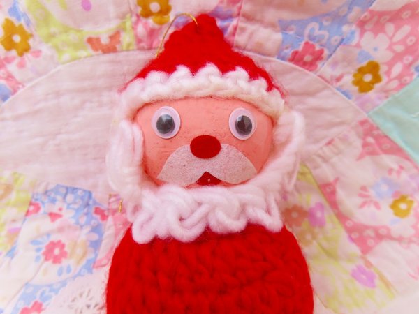 画像6: Yarn Ball Santa Ornament (6)
