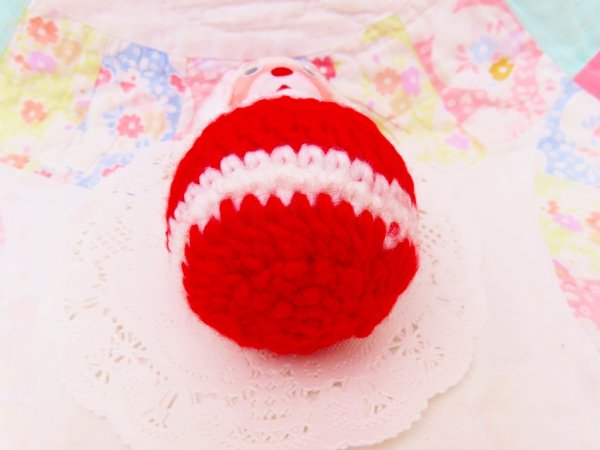 画像8: Yarn Ball Santa Ornament (8)